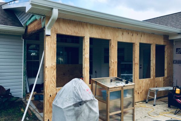 Covered Back Patio Enclosure