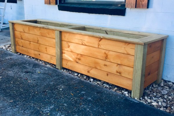 Wooden Outdoor Flower Planter